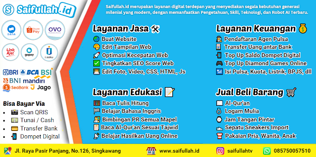 Metode Pembayaran, Konter Pulsa Termurah dan Terlengkap di Singkawang