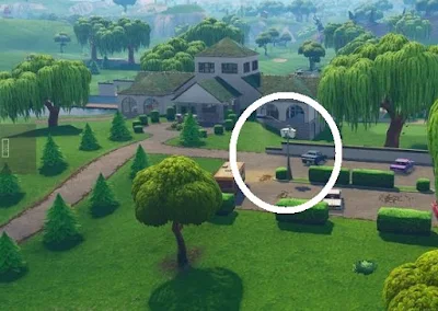Streetlight Spotlight Location, Lazy Links Park, Fortnite, Season 6 Week 1