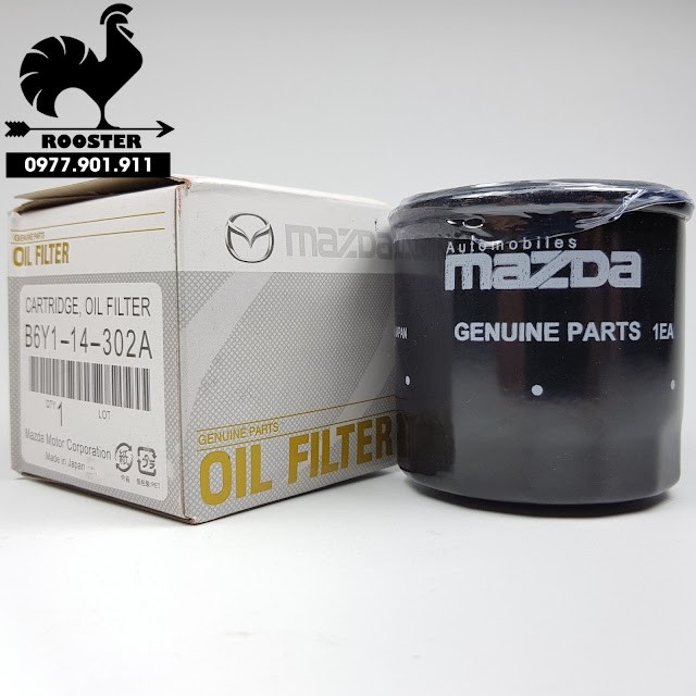 Lọc nhớt, lọc dầu động cơ các dòng xe Mazda B6Y114302A, PE0114302A | Mã giảm giá Shopee