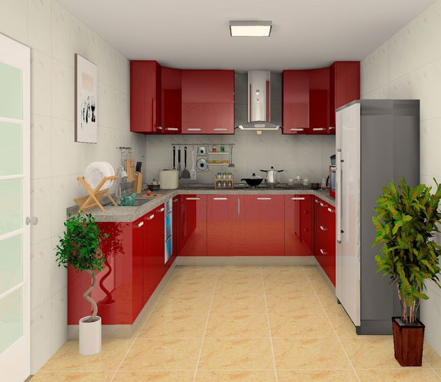 70 Desain Interior Dapur  Minimalis  Bentuk  U Rumahku Unik
