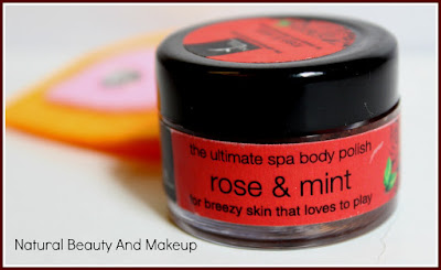 Natural Bath & Body Rose & Mint Body Polish Review on the blog Natural Beauty And Makeup