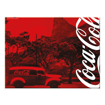 Tábua de vidro da Coca Cola