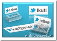 Ilustrasi Tombol Follow Twitter