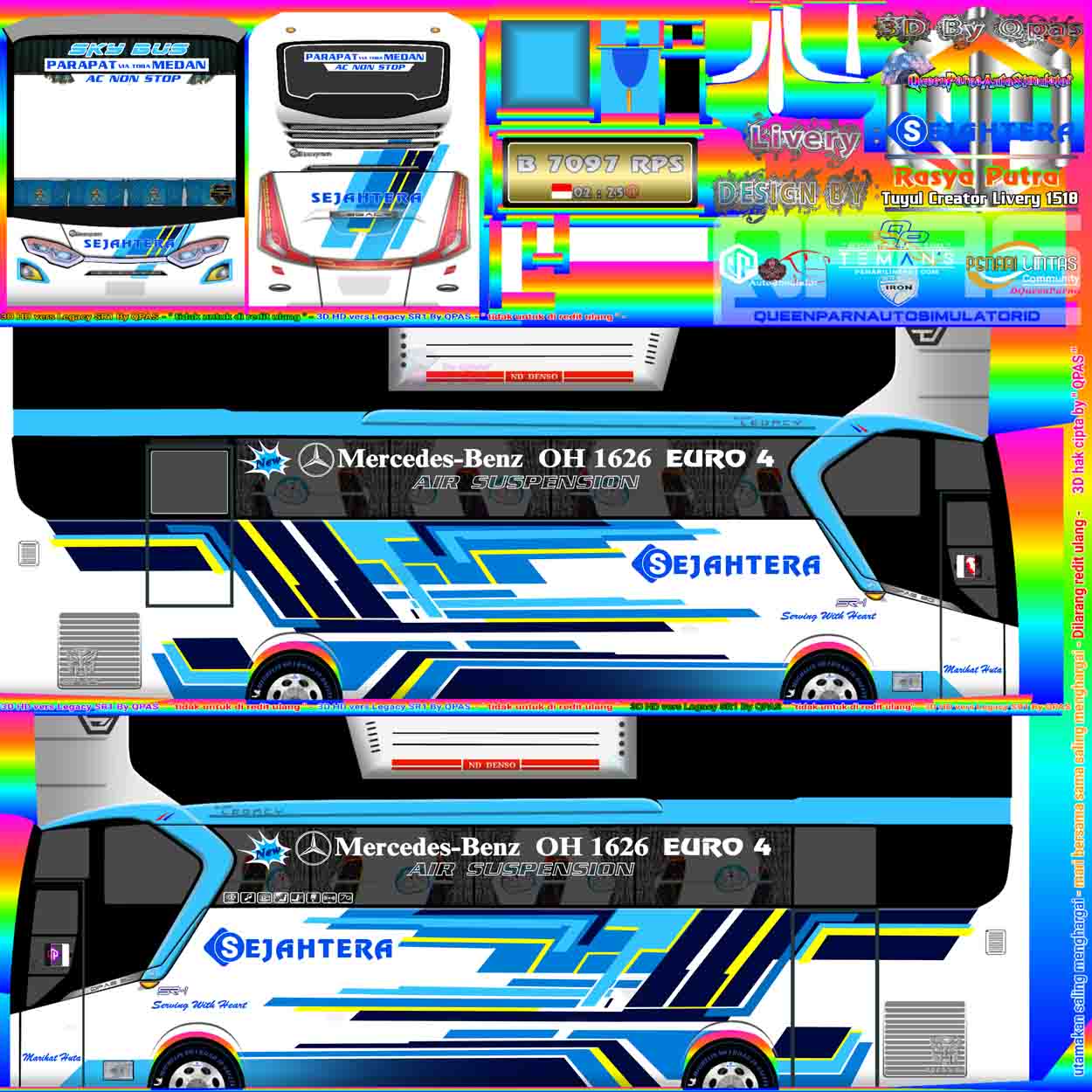 livery bus sejahtera terbaru