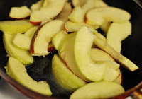 Smother apples in butter to prevent drying during baking.