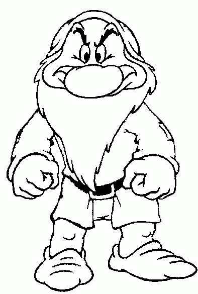 Top 10 Free Dwarfs Coloring Pages