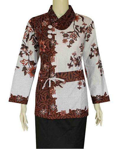 10 Baju Batik Wanita Modern Lengan Panjang, Desain Unik! | Model Baju