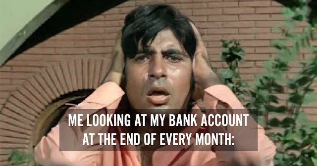 Bank Account at the End of Every Month