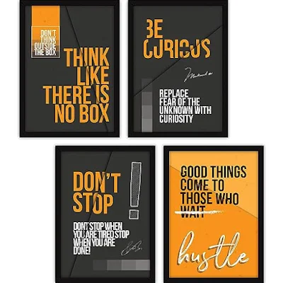 FATMUG Framed Wall Paintings Inspiring Quotes for Office and Home | Shop now