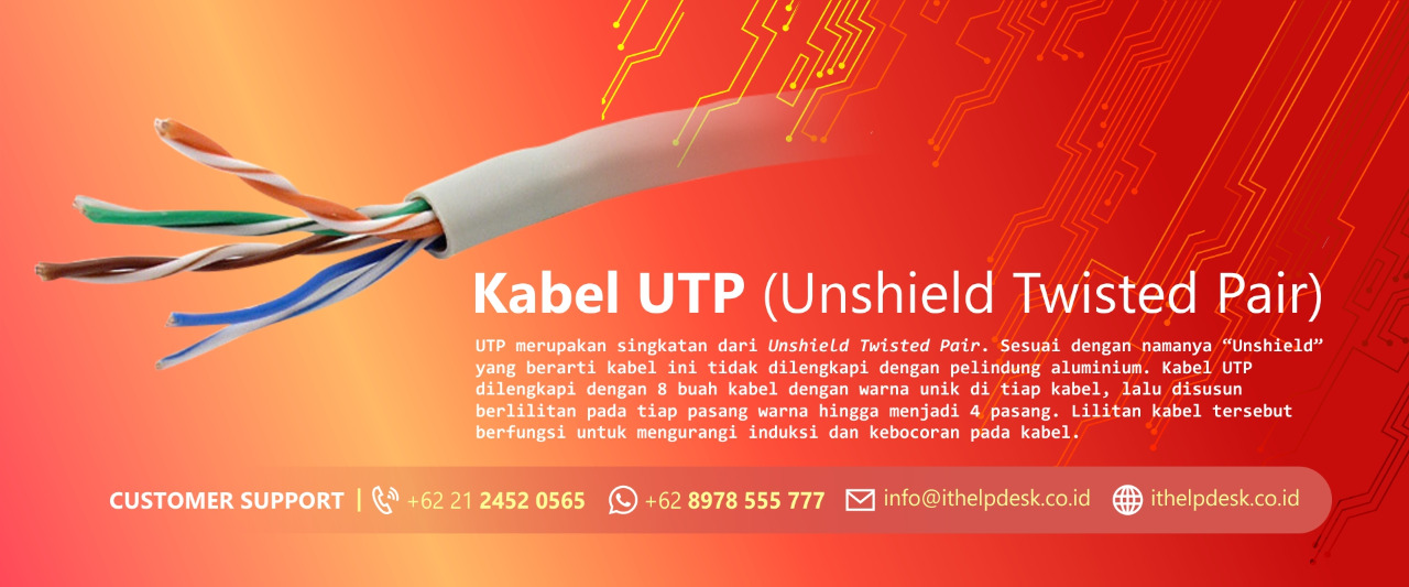 Apa itu kabel UTP? Berikut dengan Fungsinya!