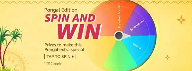 Amazon Pongal Edition Spin and Win