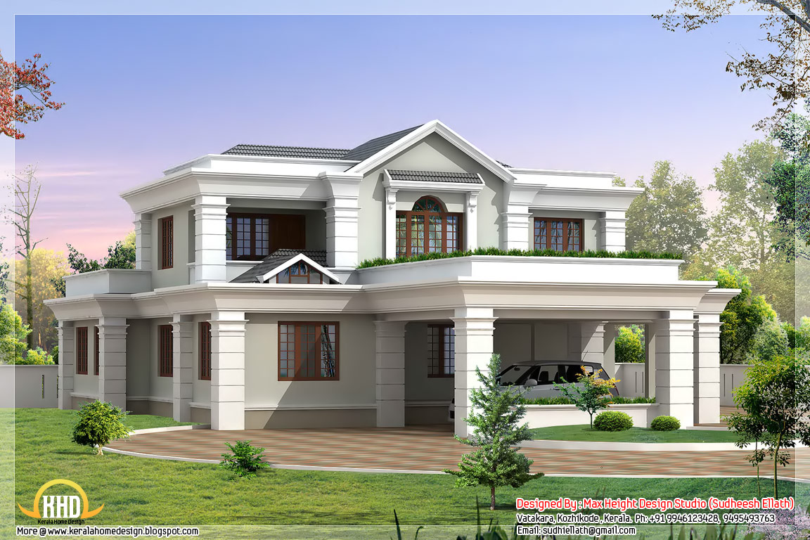 Beautiful Indian house elevations  Kerala home design and floor plans