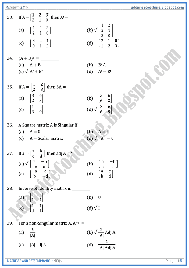 matrices-and-determinants-mcqs-mathematics-11th