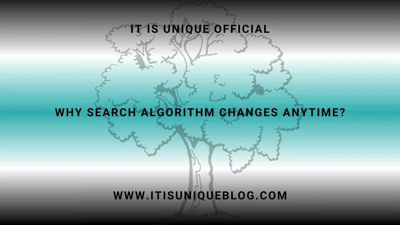 Why Search Algorithm Changes Anytime?