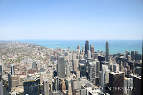 48 No Interstate back roads cross country coast-to-coast road trip Chicago city skyline Willis Sears Tower Skydeck