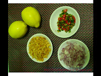 lemon,cili api,udang kering,bawang kecil