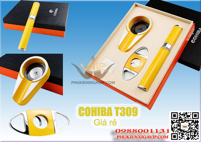 Giới thiệu 4 set ống đựng, gạt tàn và dao cắt xì gà Cohiba Bo-phu-kien-xi-ga-gia-r--cohiba-3-mon-t309