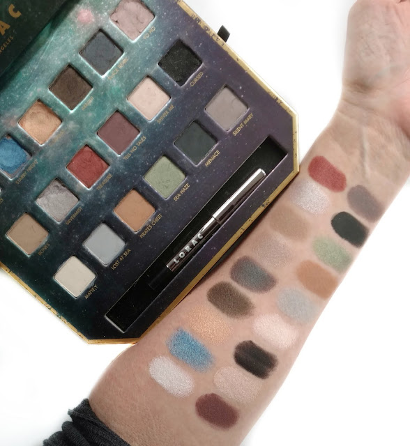 lorac pirates of the caribbean eyeshadow palette swatches