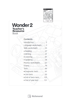 WONDER 2 TEACHER'S RESOURCE