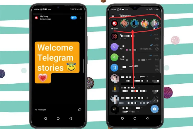 Telegram stories feature
