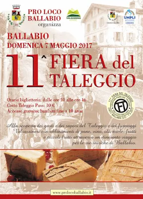 Fiera del Taleggio 7 maggio Ballabio