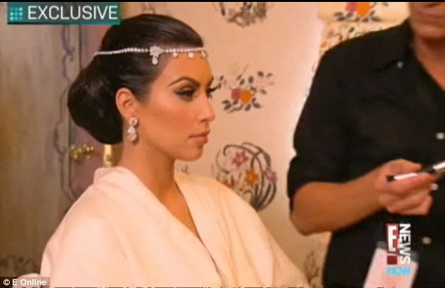 Kim Kardashian wedding headband Circlet