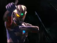 Ultraman Zero wielding the Zero Sluggers
