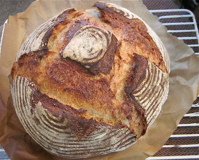 potato sourdough bread with spelt and white whole wheat flour