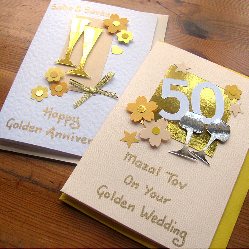 Handmade 50Th Wedding Anniversary Cards