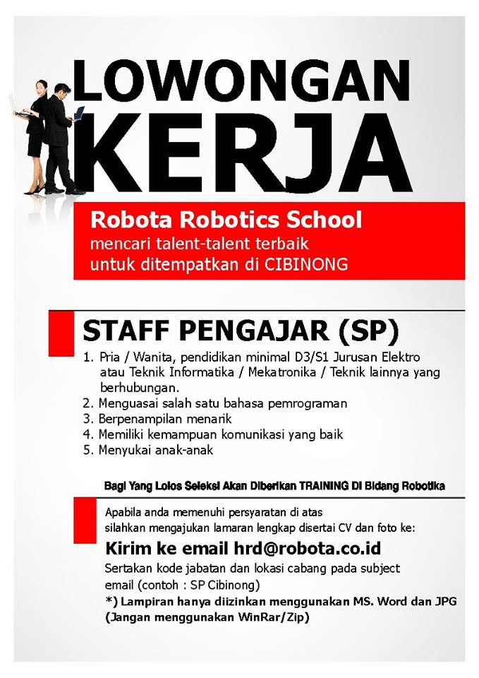 Lowongan Kerja Robota Robotics School