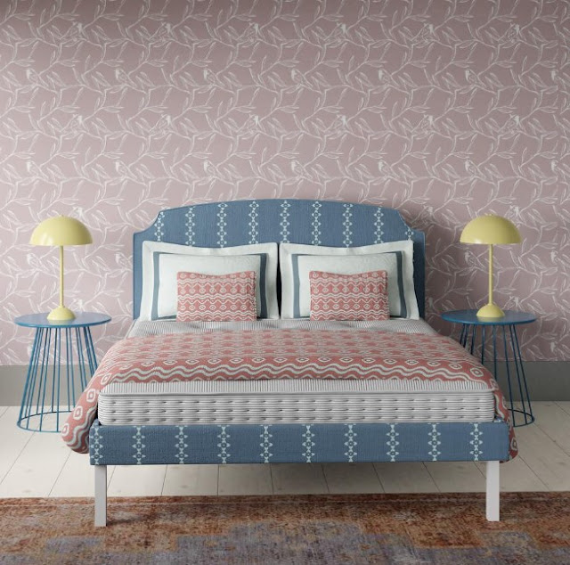 blue and pink bedroom ideas for adults