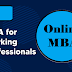 Pursuing an Online MBA for Working Professionals