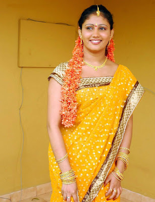 Actress Amrutha Valli In Hot Saree Photos Gallery