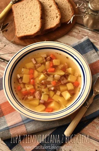 Zupa ziemniaczana z boczkiem – kuchni podkarpacka