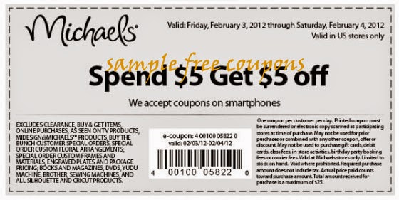 michaels coupons september 2014 5 michaels printable coupons for ...