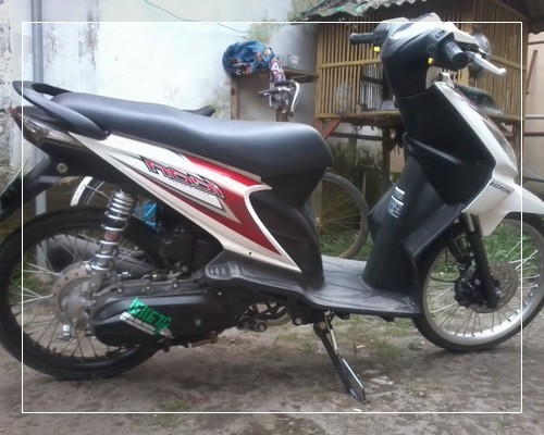 Foto modifikasi motor beat yang simple sederhana bagus 