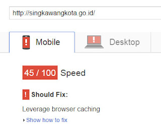 test web singkawang kota pagespeed mobile