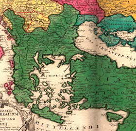 Map of the Ottoman Empire in Europe, 1730s