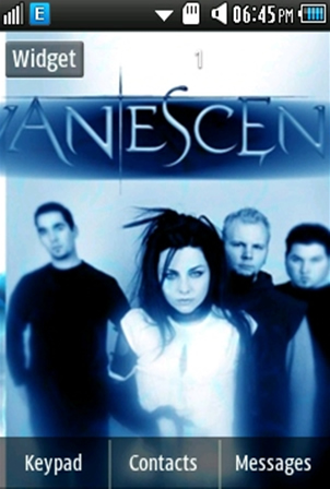Other Evanescence Band Samsung Corby 2 Theme 2 Wallpaper