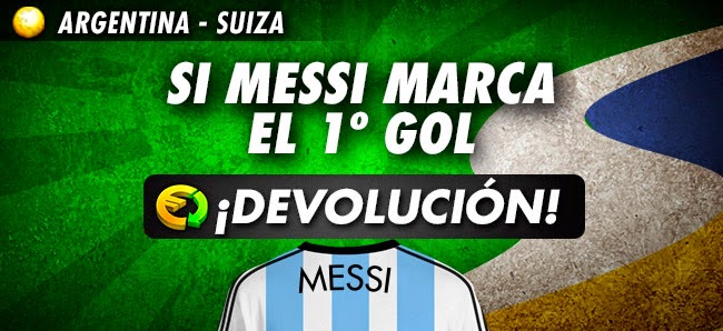 sportium bono 25 euros Argentina vs Suiza devolucion mundial brasil 1 julio