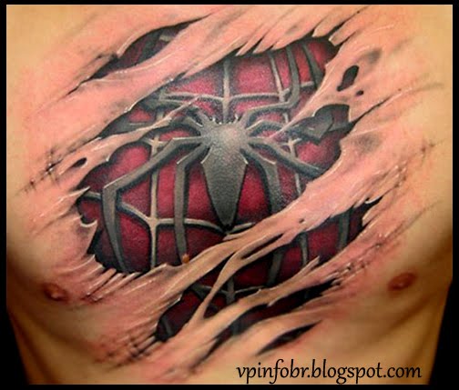 3d tattoo spider VpInfoBr: Tatuagem - 3D - Spider Man