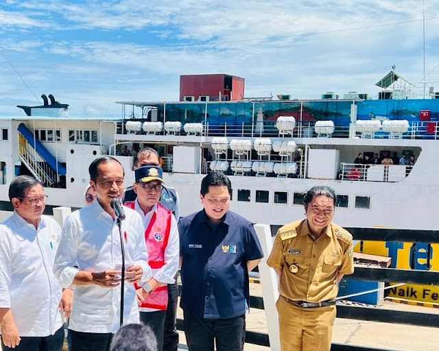 Pastikan Kesiapan Arus Mudik 2023 di Jalur Penyebrangan, Presiden Jokowi Tinjau  Pelabuhan Merak
