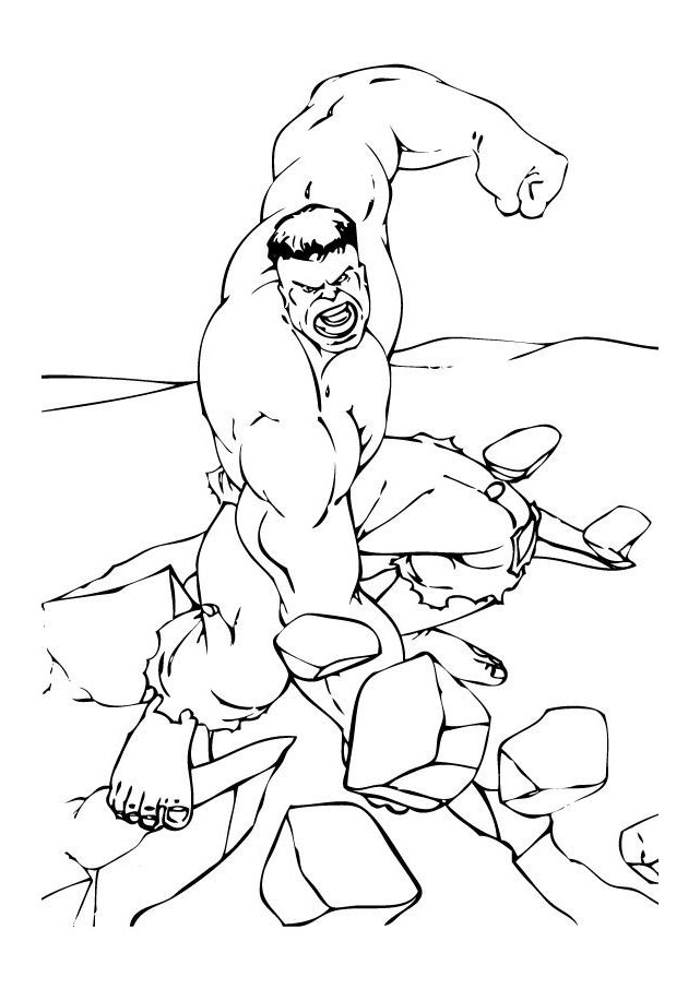 12 free printable the hulk coloring pages