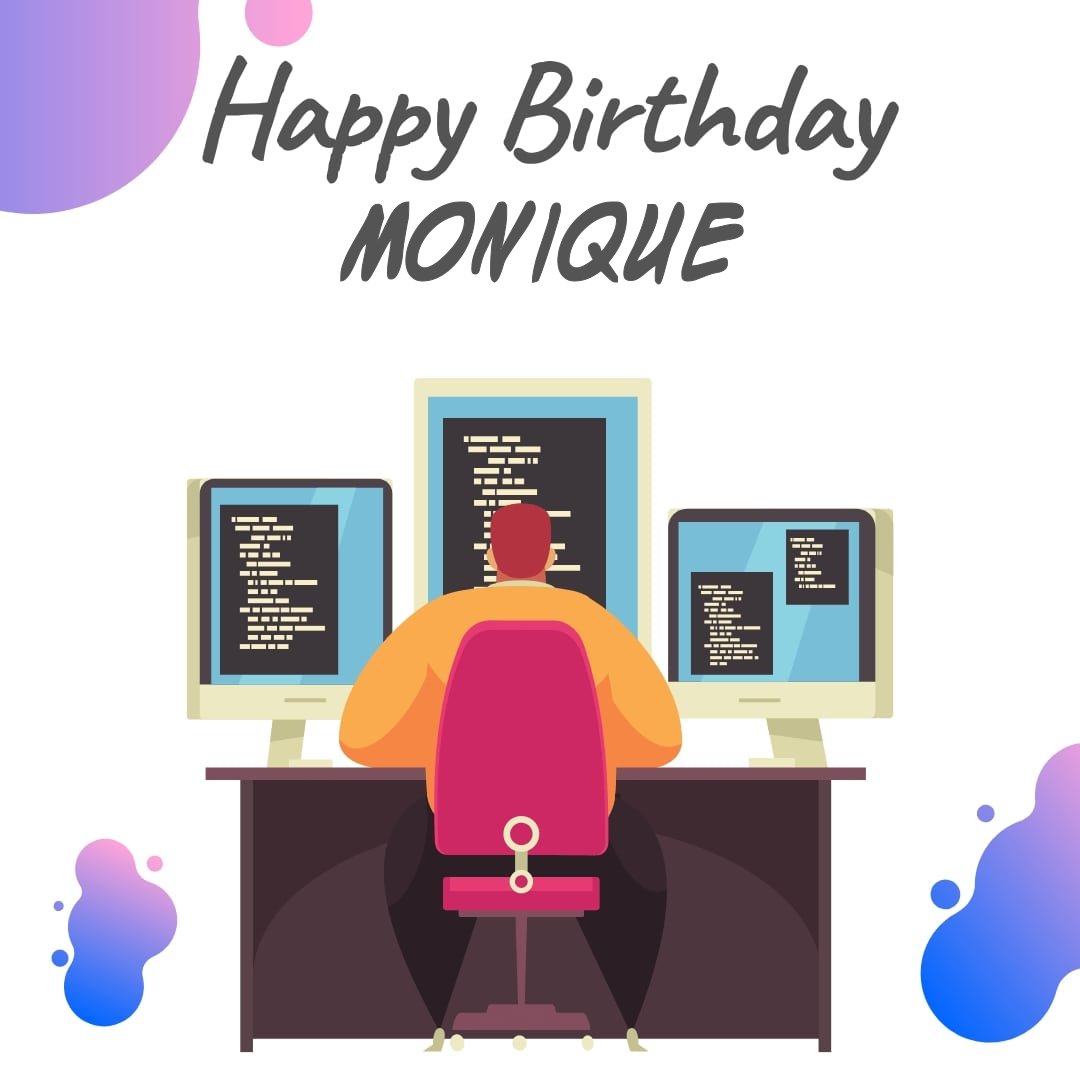 happy birthday monique images