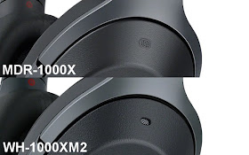 Sony MDR-1000X vs WH-1000XM2 design