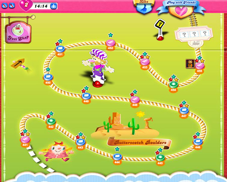 Candy Crush Saga 441-455 ending