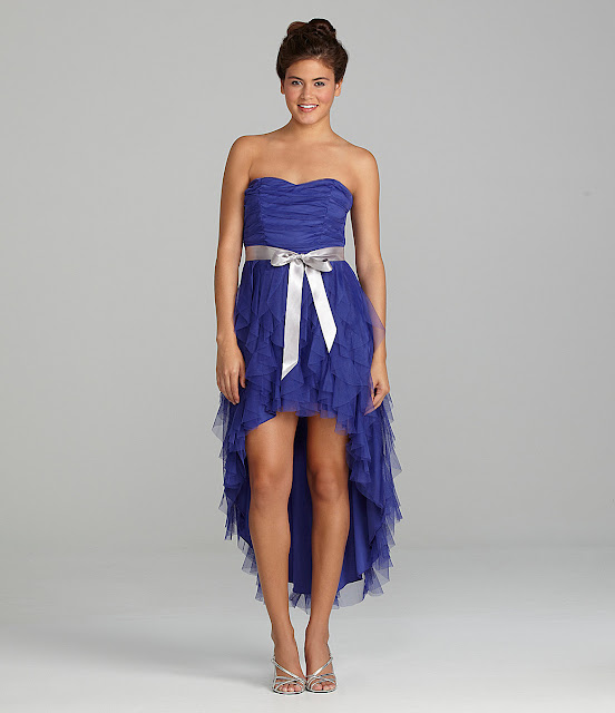 ... mesh petal skirt hi-low hemline polyester Price:US$99 at dillards.com