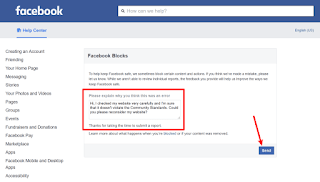 كيفية فك الحظر عن موقعي في الفيسبوك