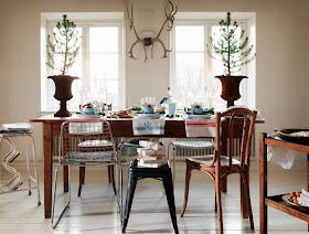 mesa navidad estilo nordico