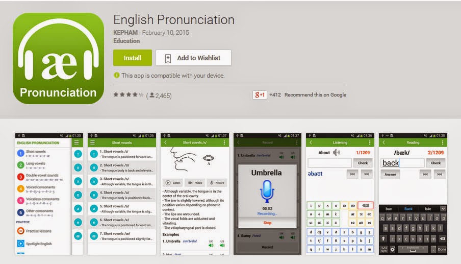 3 REKOMENDASI APLIKASI ANDROID UNTUK BELAJAR PRONUNCIATION ...